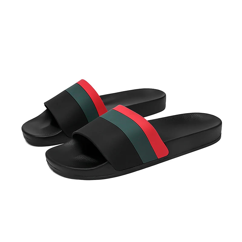 YRZL Men Slippers Summer Soft Sandals Breathable Lightweight Slides for Men Non-Slip Comfortable Shoes Outdoor Casual Footwear