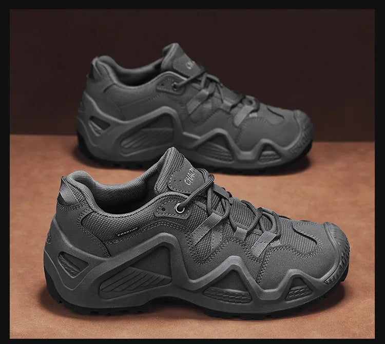 Men Sneakers 2025 Autumn New Outdoor Hiking Shoes Retro Platform Non-slip Casual Sneakers Lace-up Climbing Shoes Sports Shoes
