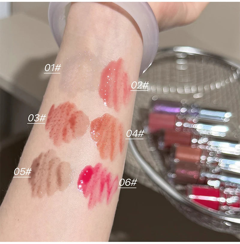 ART VALUE Shiny Lip Gloss Gummy Moisturizing Jelly Mirror Water Gloss Lip Glaze Lasting Lipstick Lipgloss Tint Female Makeup