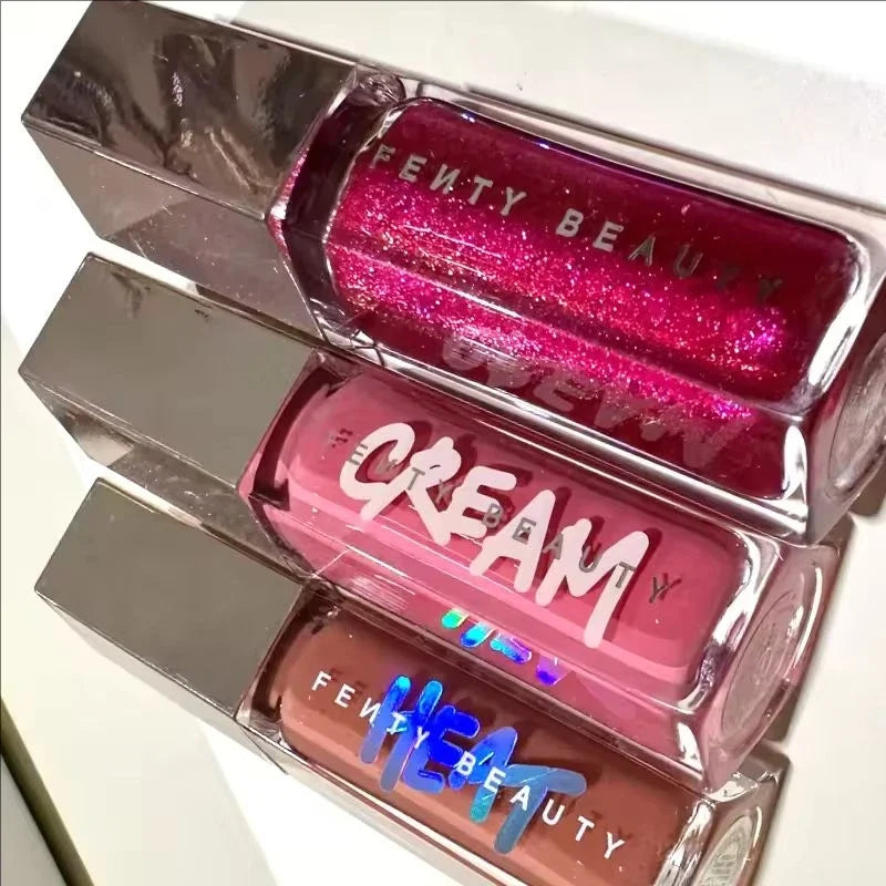 Hot Fenty Beauty Lip Gloss Waterproof Liquid Lipstick Nude Pink Lips Tint Makeup Lip Glaze Cosmetics Red Lip Female Cosmetics