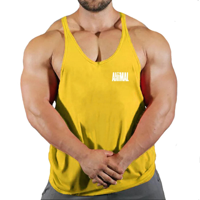 Summer Brand Fitness Tank Top Men Bodybuilding 2022 Gyms Clothing Fitness Men Shirt slim fit Vests pure cotton Singlets Muscle T