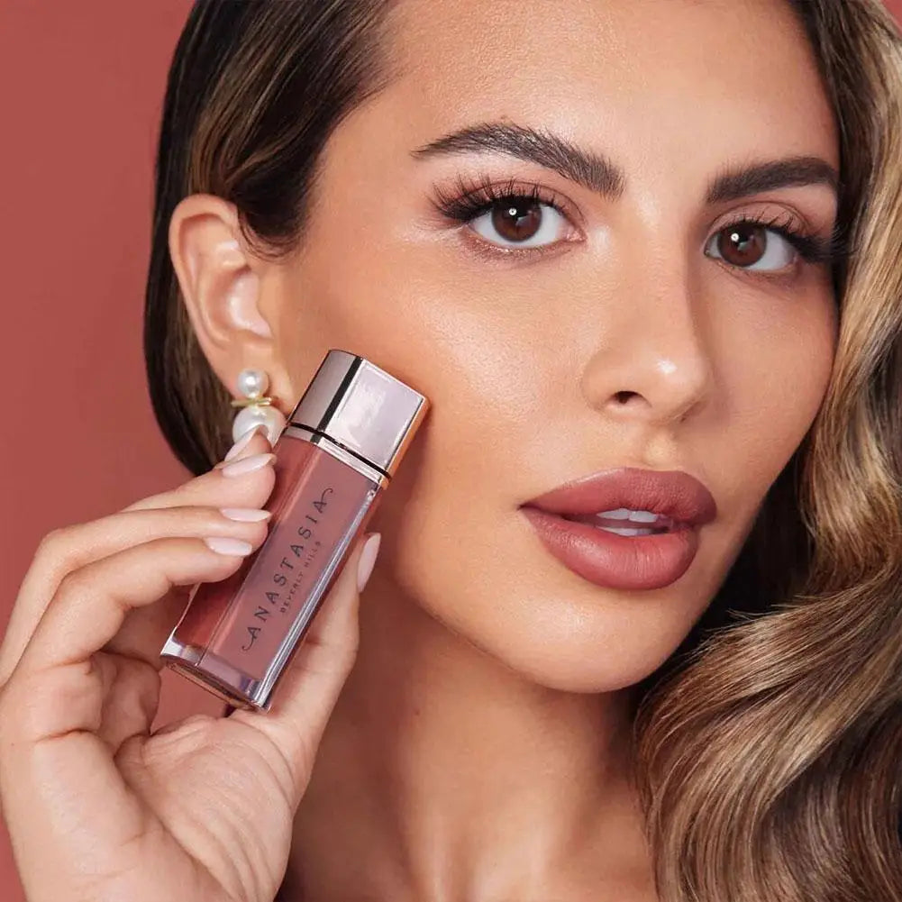 ANASTASIA Mirror Lip Glaze Moisturizing Waterproof Forming Quickly Grape Purple Water Light Lip Gloss Non-Sticky Red Jelly Lip