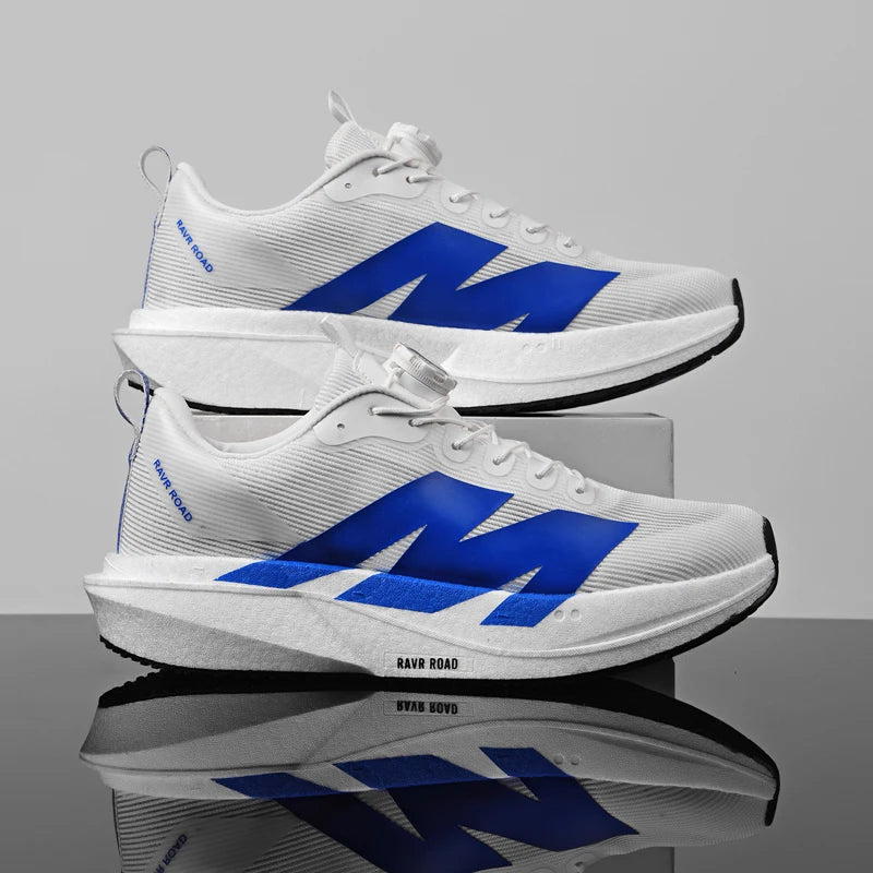 Men's Running Shoes Rotating Buckle Jogging Foam Carbon Plate Cushioning Women's Training Shoes Sneakers