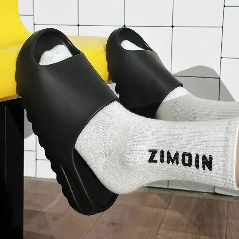 Summer Women Slippers Men Sandals Casual Beach Shoes Soft Bottom Slides Thick Platform EVA Anti-Slip Home Slippers Chaussure
