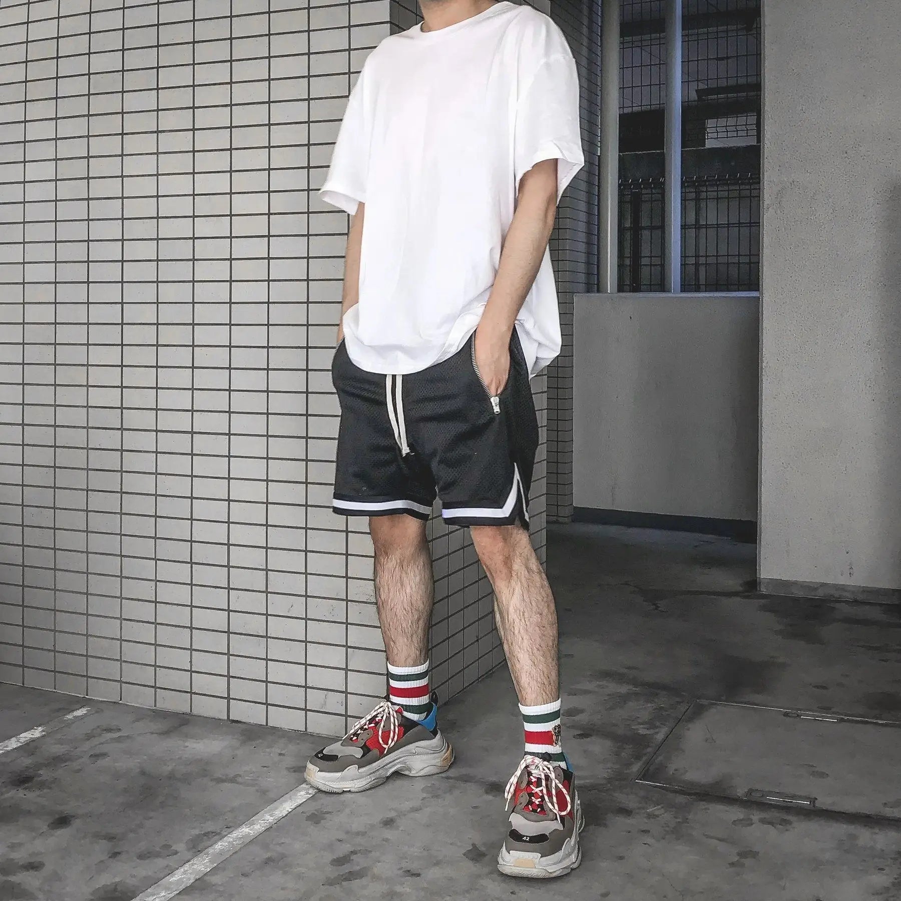 Men's Sports Shorts Basketball Mesh Quick Dry Gym Shorts for Summer Fitness Joggers Casual Breathable Short Pants Scanties Male