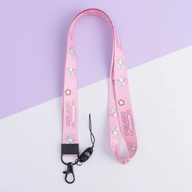Sanrios ID Card Holder Lanyard Porta Credencial Pochacco Kuromi credit Card Case Cover with Neck Strap for Work Kawaii Accessory