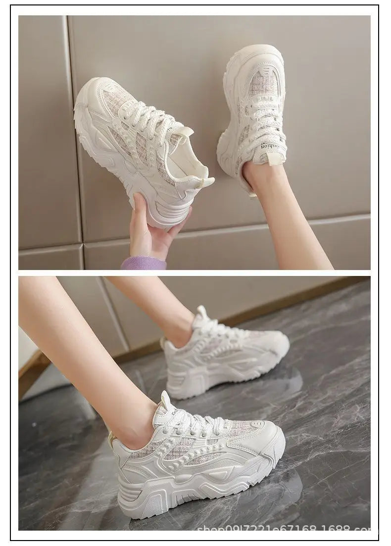Women Sneakers 20245New Fashion Chunky Sneakers Women Outdoor Tennis Platform Sports Shoes for Women Lightweight Designer Shoes