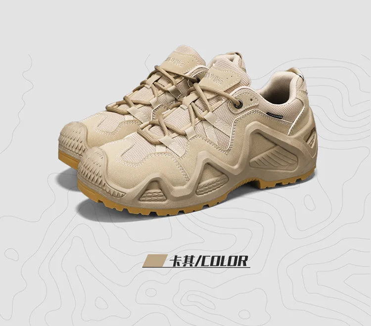 Men Sneakers 2025 Autumn New Outdoor Hiking Shoes Retro Platform Non-slip Casual Sneakers Lace-up Climbing Shoes Sports Shoes