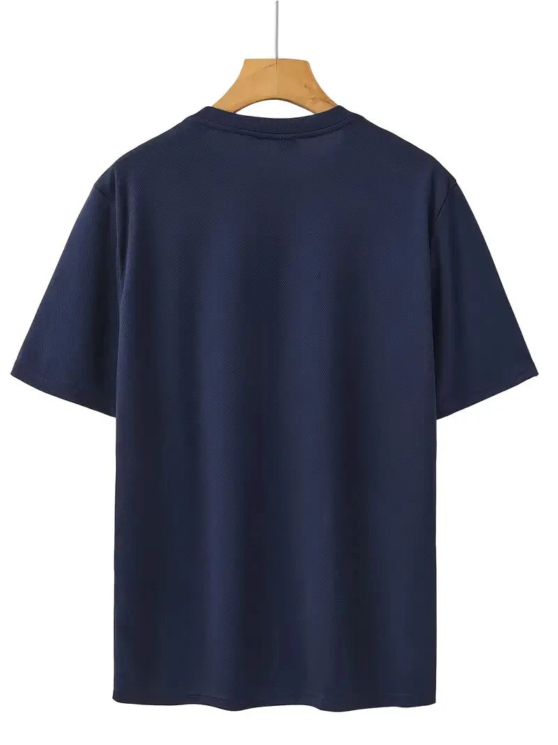 1-3 pieces Men's T-Shirts - Soft Breathable Polyester Crewneck Tees in  Lightweight Summer Shirts for Everyday & Formal Wear
