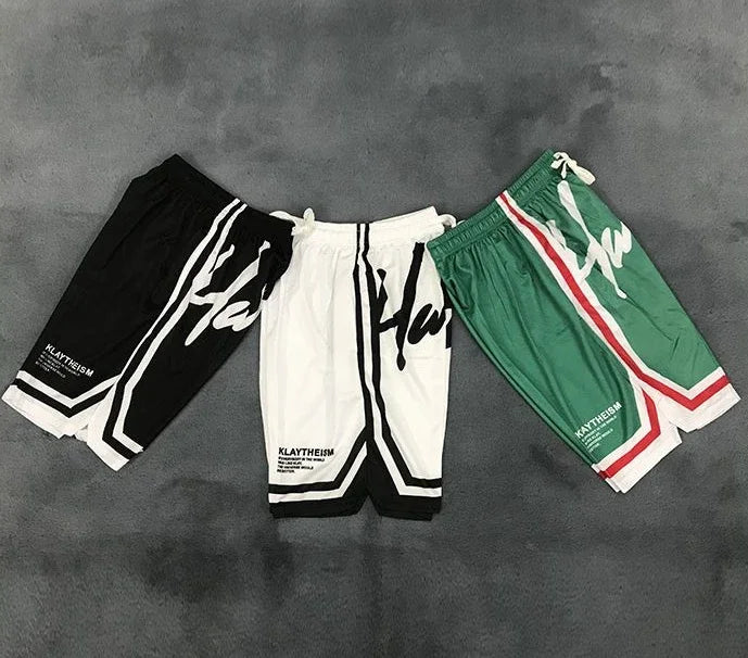 Man Short Pants Gym Shorts for Men Korean Style Training Sweat Basketball Green Casual Hot Deals Stylish New in Pant 2025 Summer