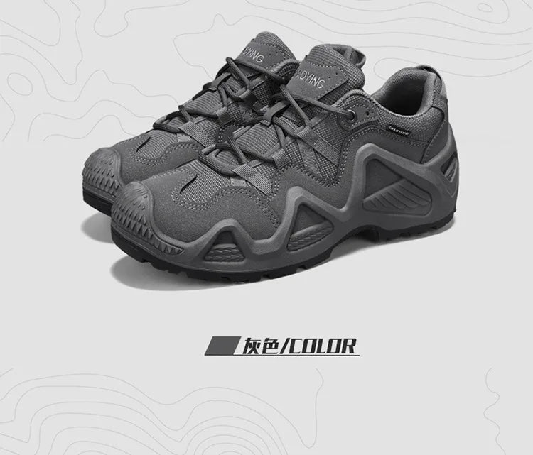 Men Sneakers 2025 Autumn New Outdoor Hiking Shoes Retro Platform Non-slip Casual Sneakers Lace-up Climbing Shoes Sports Shoes