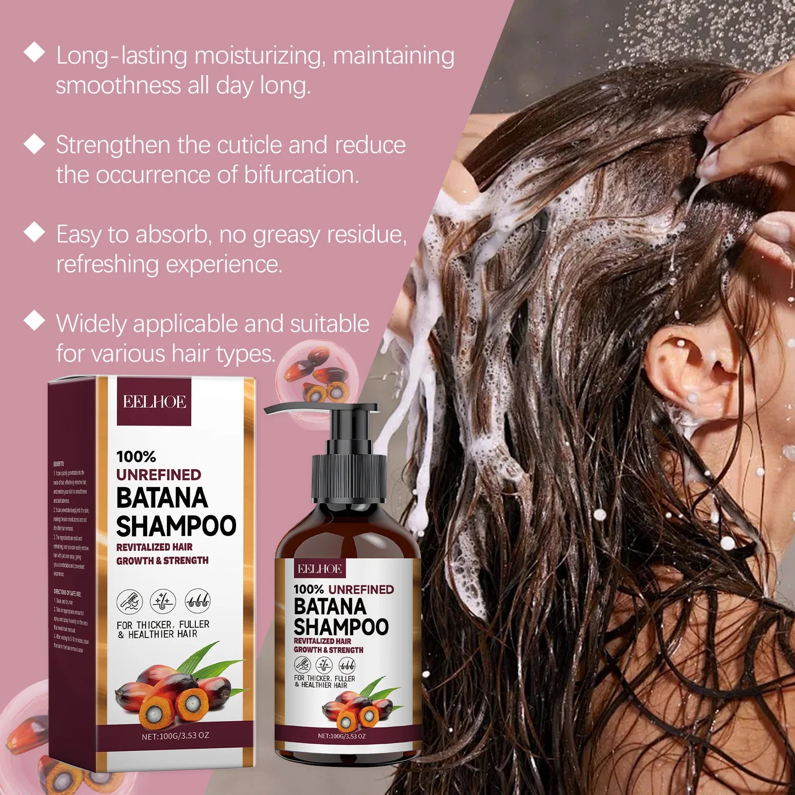 Batana Hair Growth Oil Conditioner Anti Hair Loss Products Fast Growing Hair Mask Nourishing Repair Roots Hair Care for women