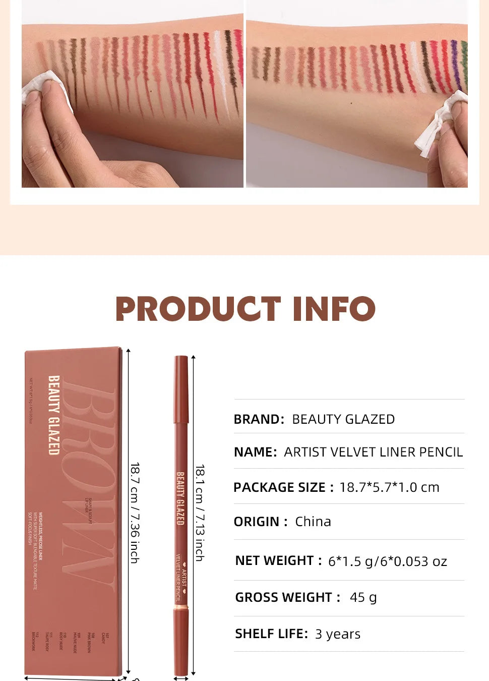6pcs Matte Dual-Ended Lip Liner Pencils Set Long-Lasting Non-Drying Perfect for Lining Filling Lips Versatile for All Skin Typ