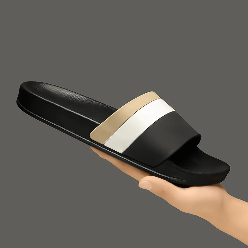 YRZL Men Slippers Summer Soft Sandals Breathable Lightweight Slides for Men Non-Slip Comfortable Shoes Outdoor Casual Footwear