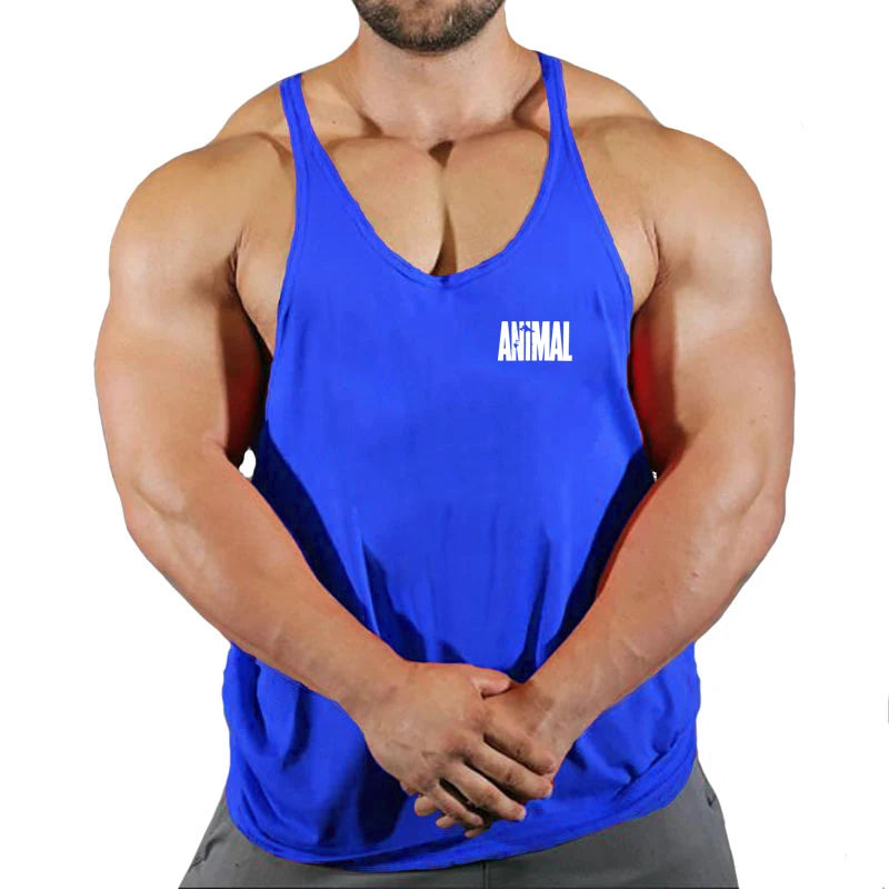 Summer Brand Fitness Tank Top Men Bodybuilding 2022 Gyms Clothing Fitness Men Shirt slim fit Vests pure cotton Singlets Muscle T