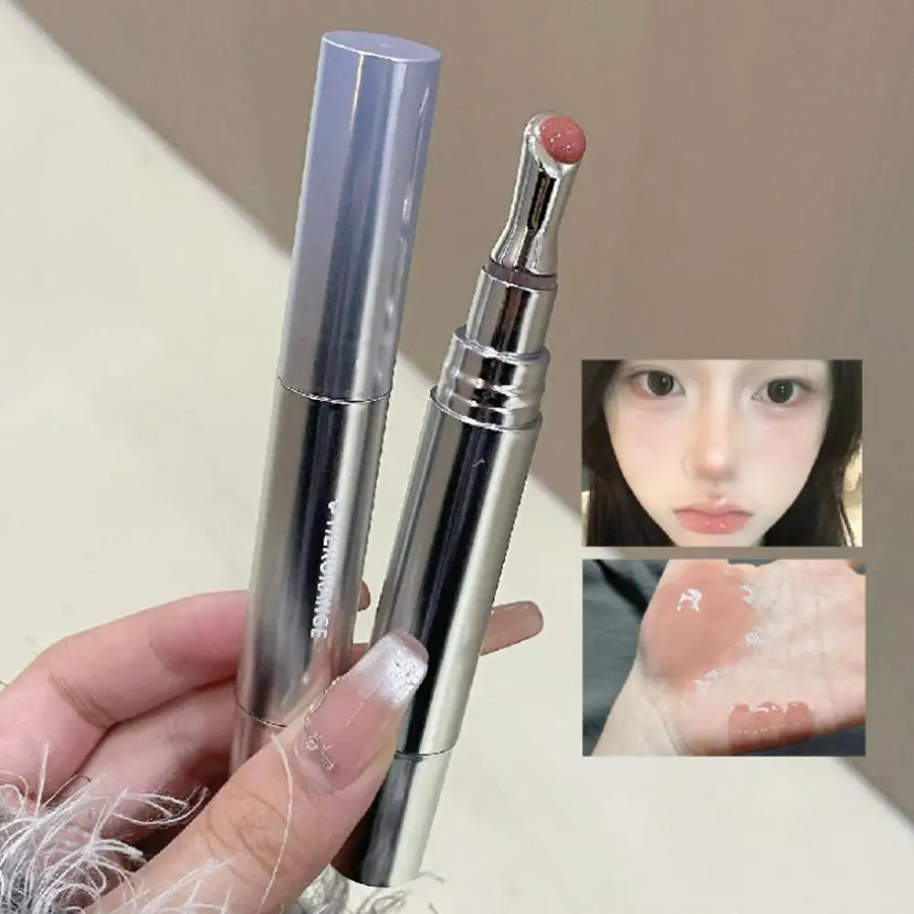 Mirror Watery Essence Lip Gloss Liquid Lipstick Jelly Lip Glaze Fading Lip Lines Water Light Jelly Makeup Moisturizing Lips Tint