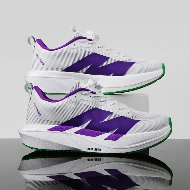 Men's Running Shoes Rotating Buckle Jogging Foam Carbon Plate Cushioning Women's Training Shoes Sneakers