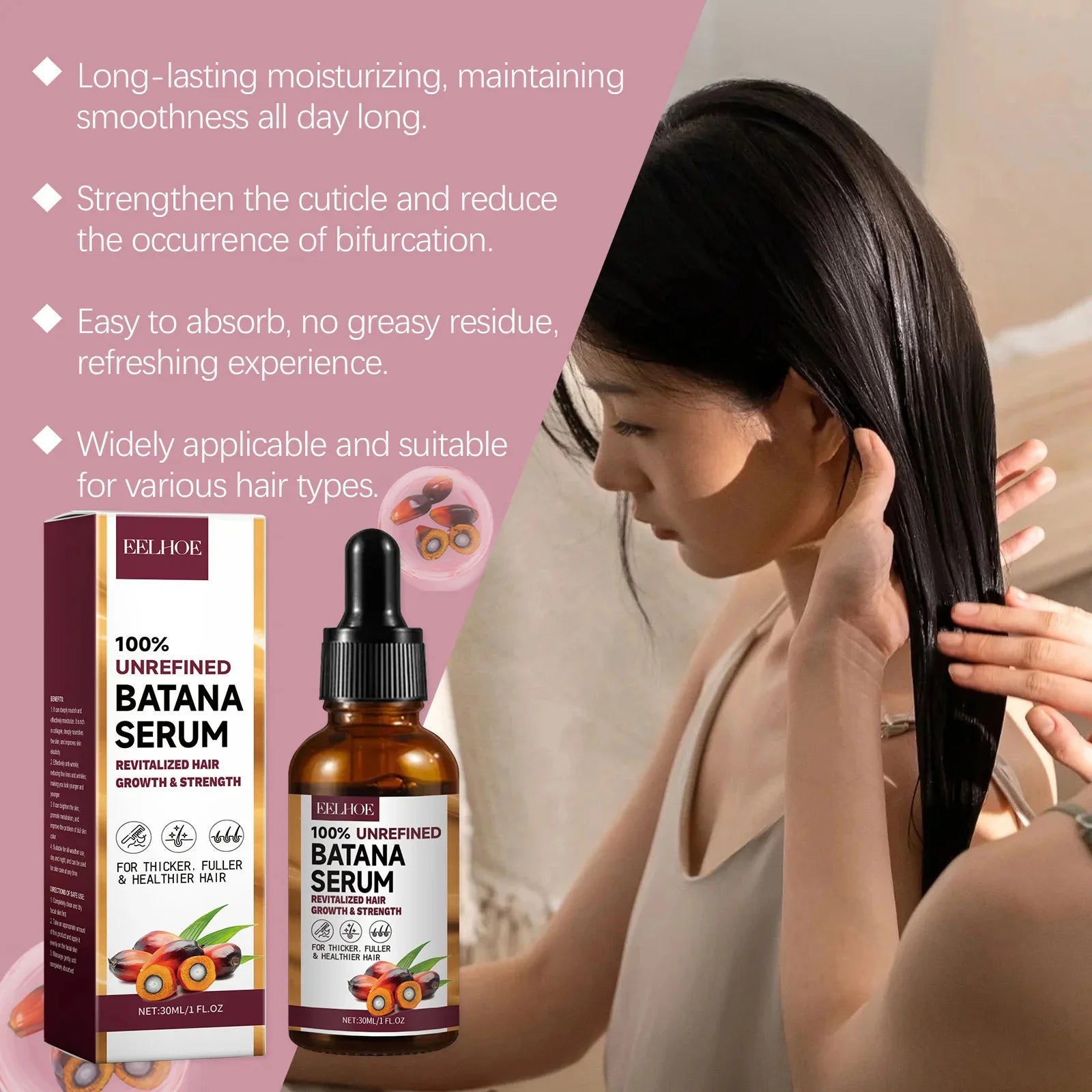 Batana Hair Growth Oil Conditioner Anti Hair Loss Products Fast Growing Hair Mask Nourishing Repair Roots Hair Care for women