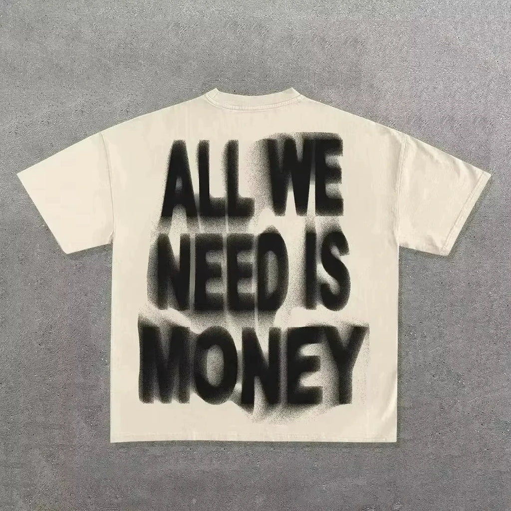 Ins Streetwear Y2k T Shirt Mens Harajuku Hip Hop Graphic Print Casual Cotton Round Neck TShirt Women Gothic Short Sleeve Tops