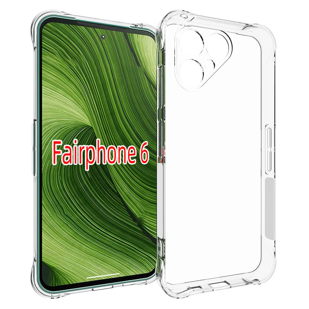 Fair phone 6 Fairphone6 Case Case Air Cushion Shockproof Airbag Silicon TPU Cover Soft Matte Phone Case for Fairphone 6 5G 2025