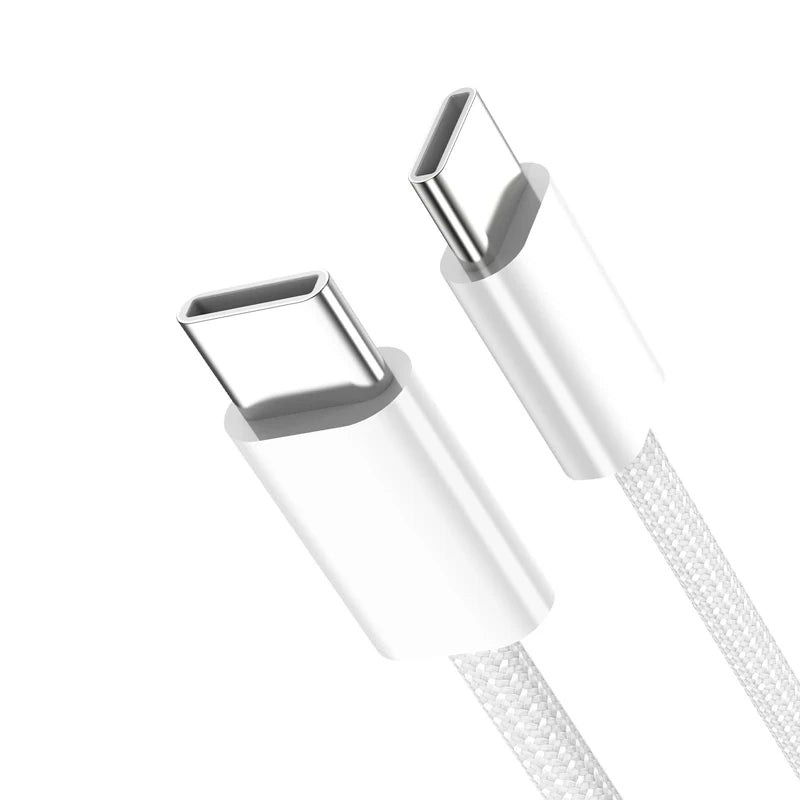 240W USB C to C Charger Cable Type C Fast Charging Braided PD Cable for lPhone 15 16 Series lPad Air Pro MacBook Pro Huawei DELL