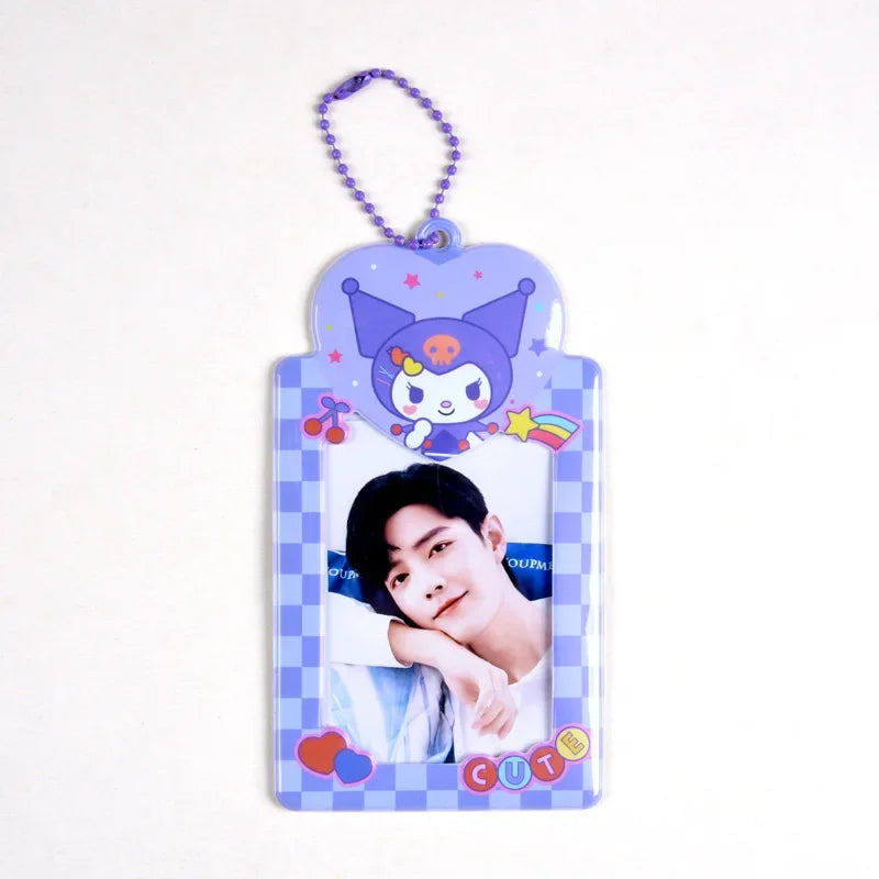 Sanrios ID Card Holder Lanyard Porta Credencial Pochacco Kuromi credit Card Case Cover with Neck Strap for Work Kawaii Accessory