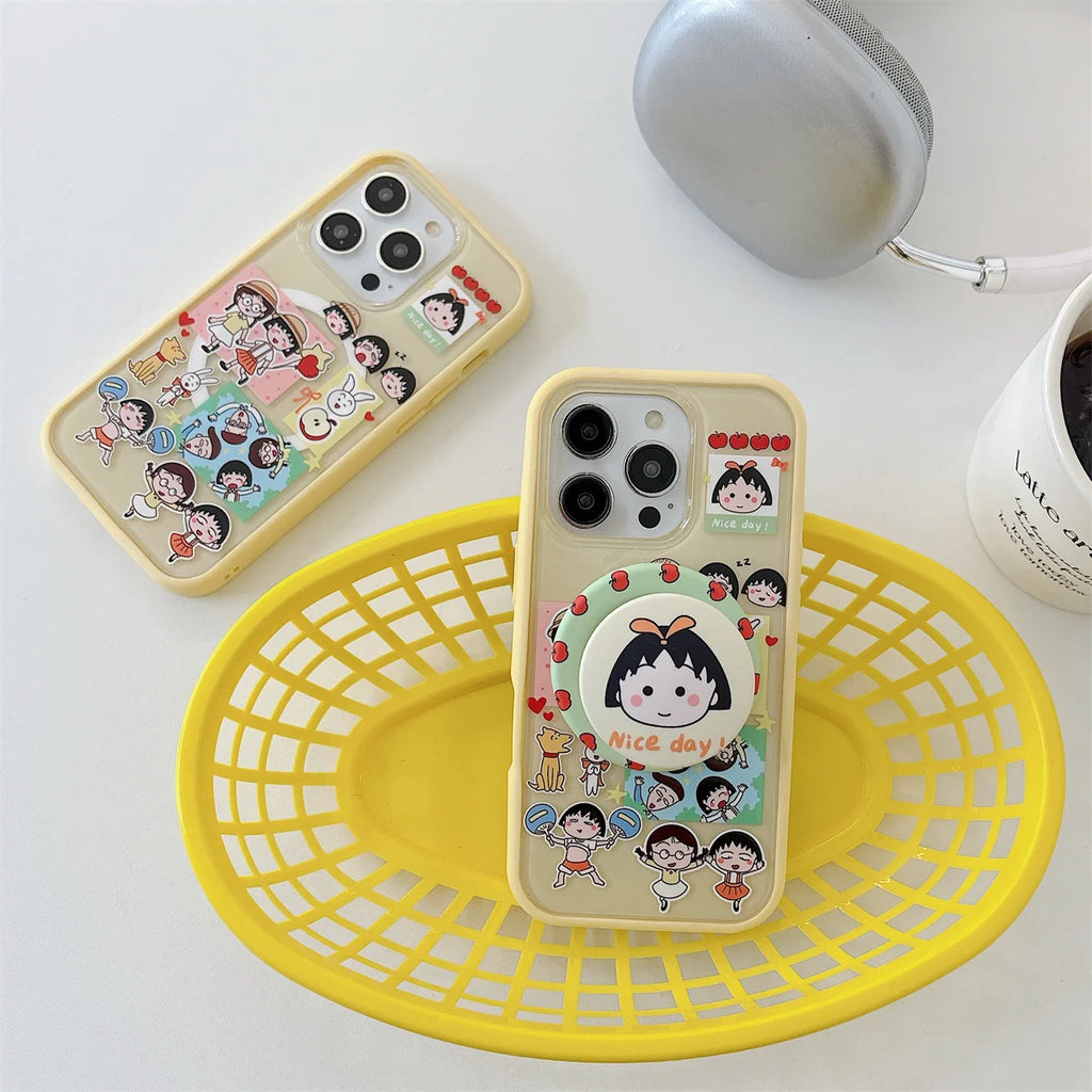 Phone Case For iPhone 16 15 14 13 Pro Max New Cute Cartoon Fashion Girls fundas Protective cover iphone 15 case