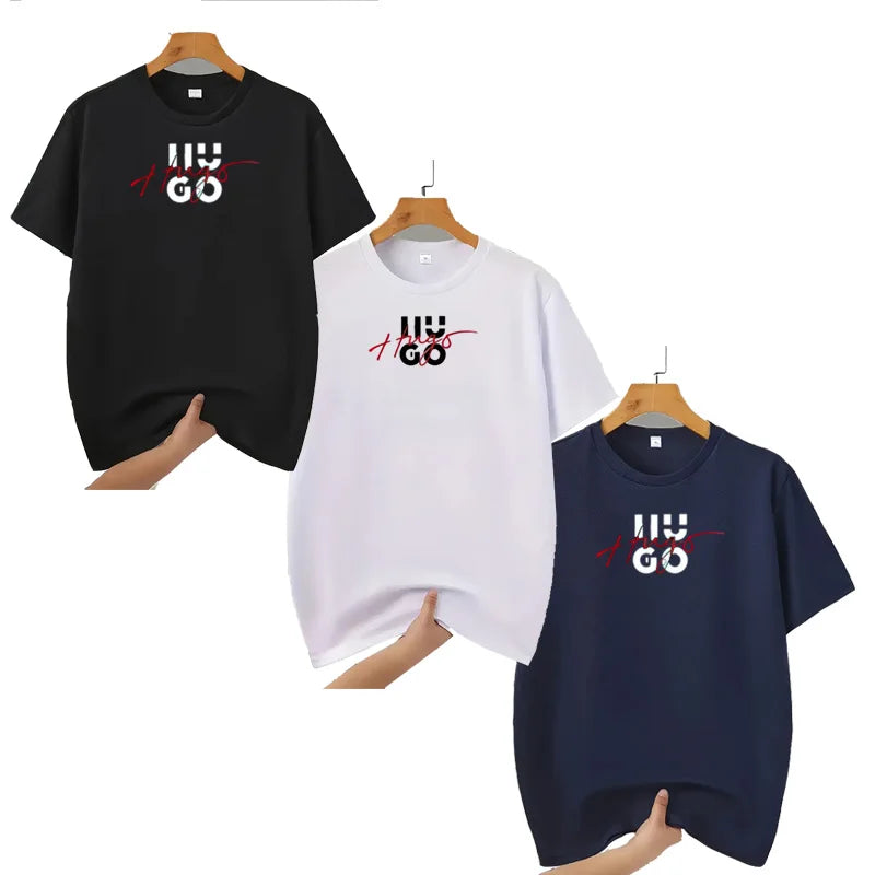 1-3 pieces Men's T-Shirts - Soft Breathable Polyester Crewneck Tees in  Lightweight Summer Shirts for Everyday & Formal Wear