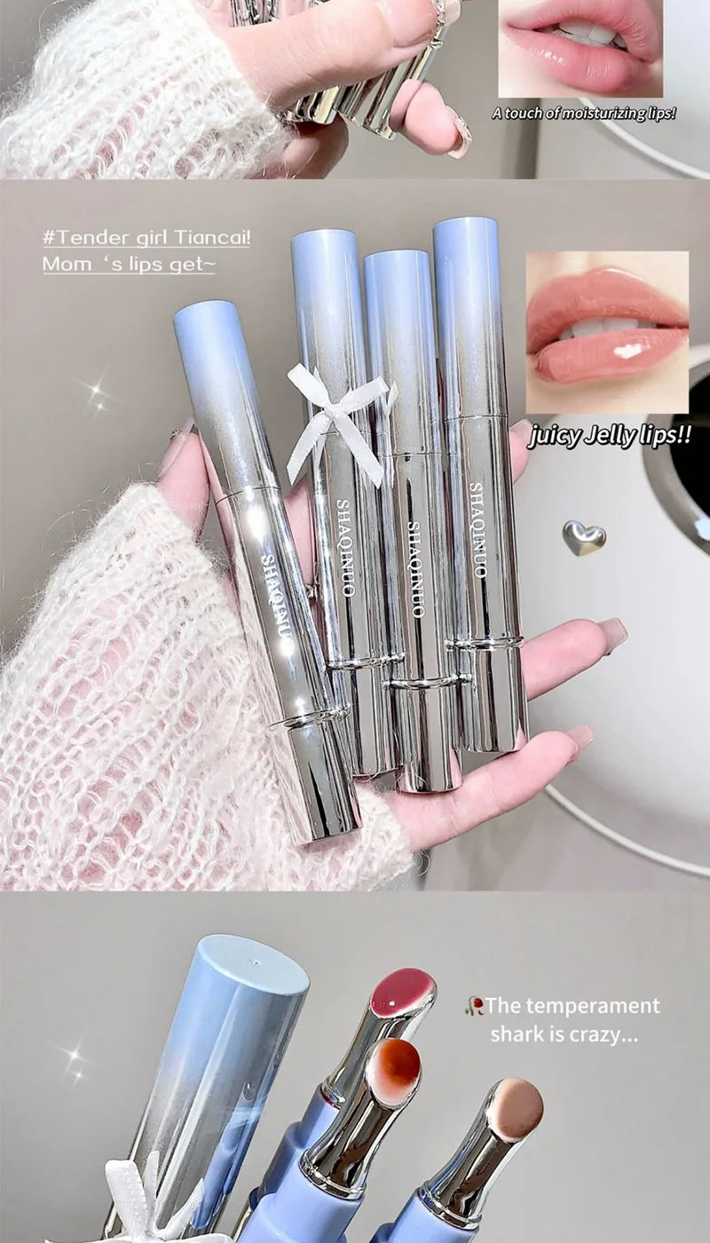 Mirror Watery Essence Lip Gloss Long-Lasting Non-Sticky Plumping Liquid Lipstick Jelly Lip Glaze Makeup Moisturizing Lips Tint
