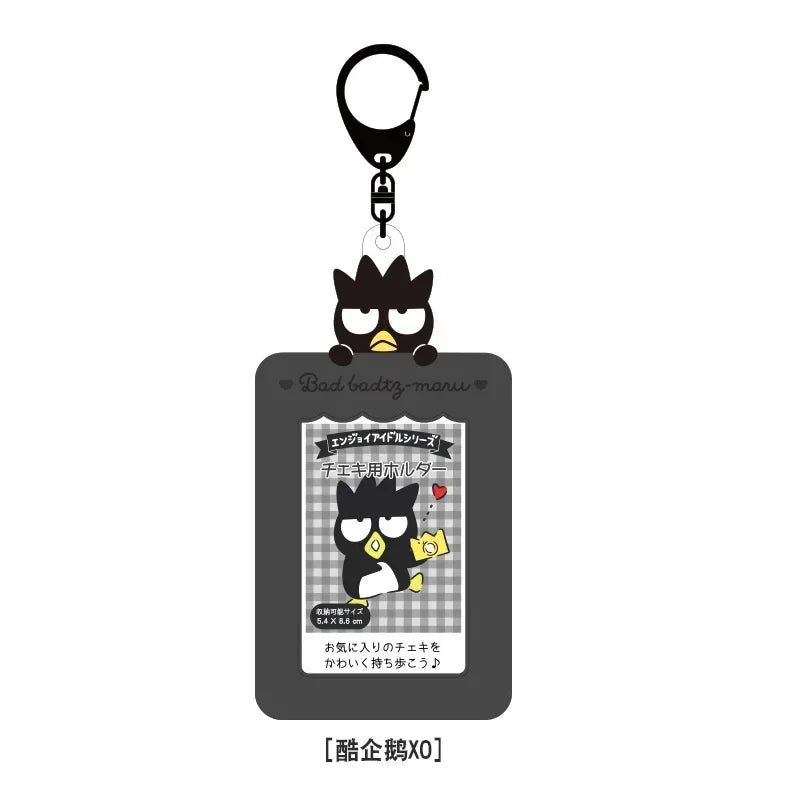 Sanrios ID Card Holder Lanyard Porta Credencial Pochacco Kuromi credit Card Case Cover with Neck Strap for Work Kawaii Accessory