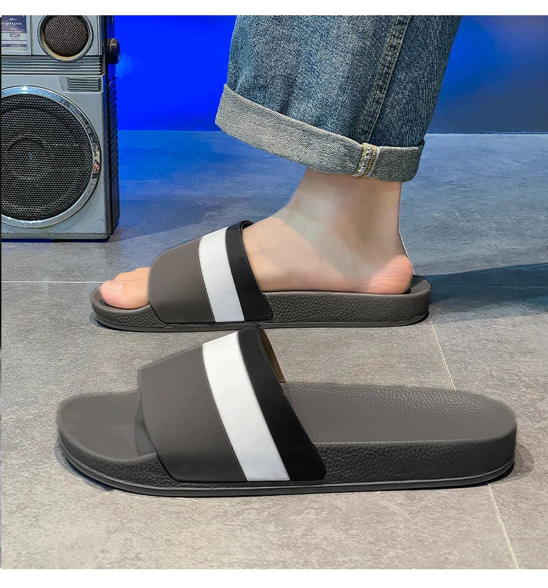 Summer Fashion Men Slippers Comfort Women Sandals Non-slip Indoor Home Bathroom Slides Garden Shoes Outdoor Beach Casual Shoes