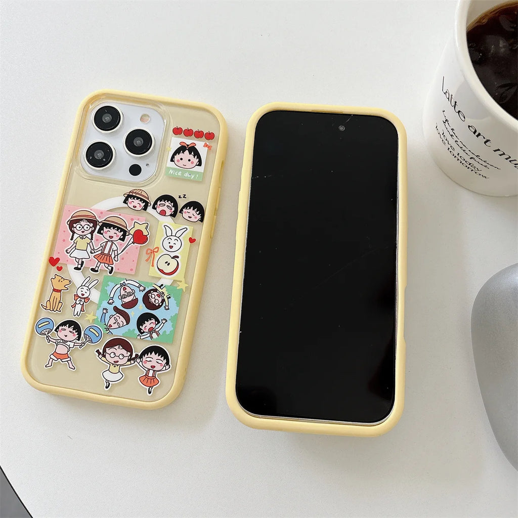 Phone Case For iPhone 16 15 14 13 Pro Max New Cute Cartoon Fashion Girls fundas Protective cover iphone 15 case