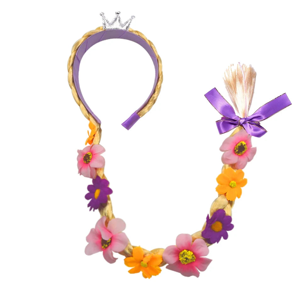 Girls Princess Pink Dress Children Rapunzel Pink Clothing Girls Spring Autumn and Winter Velvet Dress Kids Stage Performs Clothe