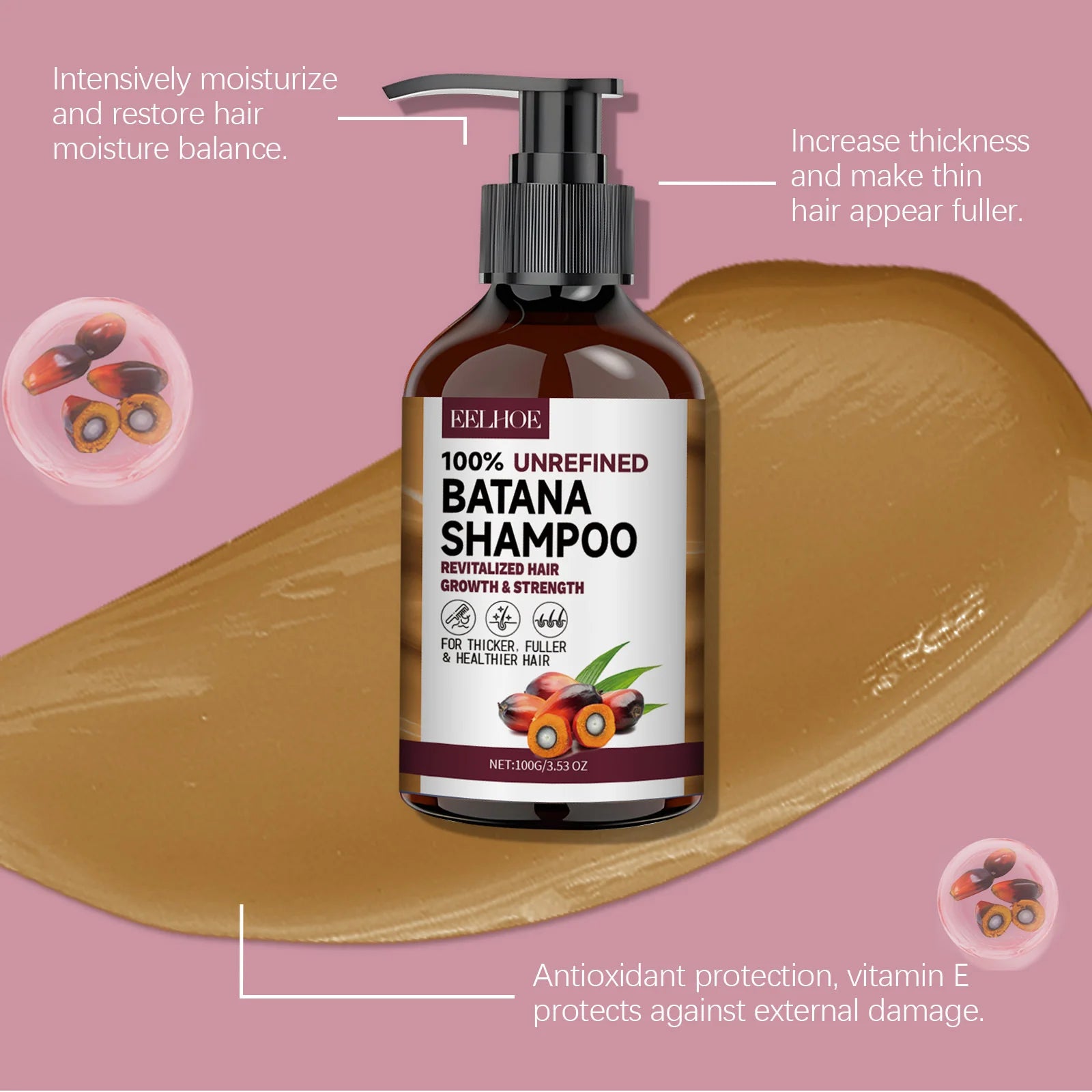 Batana Hair Growth Oil Conditioner Anti Hair Loss Products Fast Growing Hair Mask Nourishing Repair Roots Hair Care for women