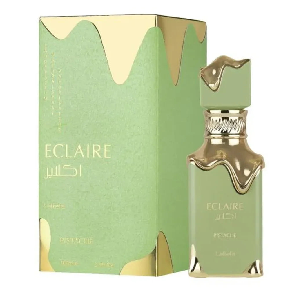 Lattafa Eclaire Eau de Original Parfum 100ml Fragrance With Sweet Notes of Pistachio Vanilla and Praline for Men and Women