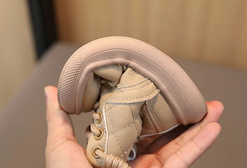 Autumn Winter Kids Boots Warm Plush Boys Toddler Girls Boots Fashion Clith Children Casual Shoes Boys Girls Boots for Kids