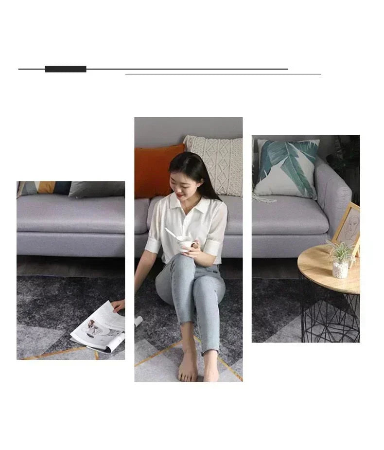 Luxury Golden Carpet for Living Room Decoration Home Large Area Rugs 200x300 Senior Dining Room Coffee Tables Non-slip Floor Mat