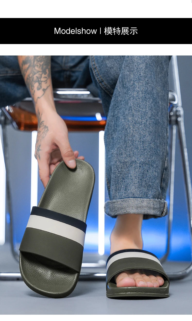 Summer Fashion Men Slippers Comfort Women Sandals Non-slip Indoor Home Bathroom Slides Garden Shoes Outdoor Beach Casual Shoes