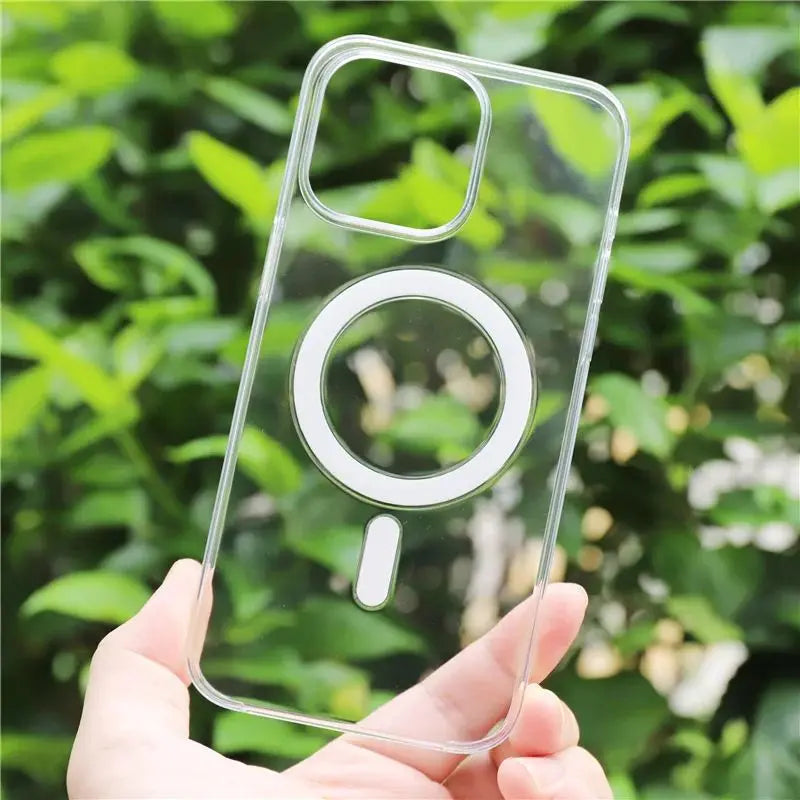 Original Animation Magnetic MagSafe Phone Case for iPhone 17 16pro max 14 15 Pro 13 16 Wireless Charge Transparent Hard PC Cover