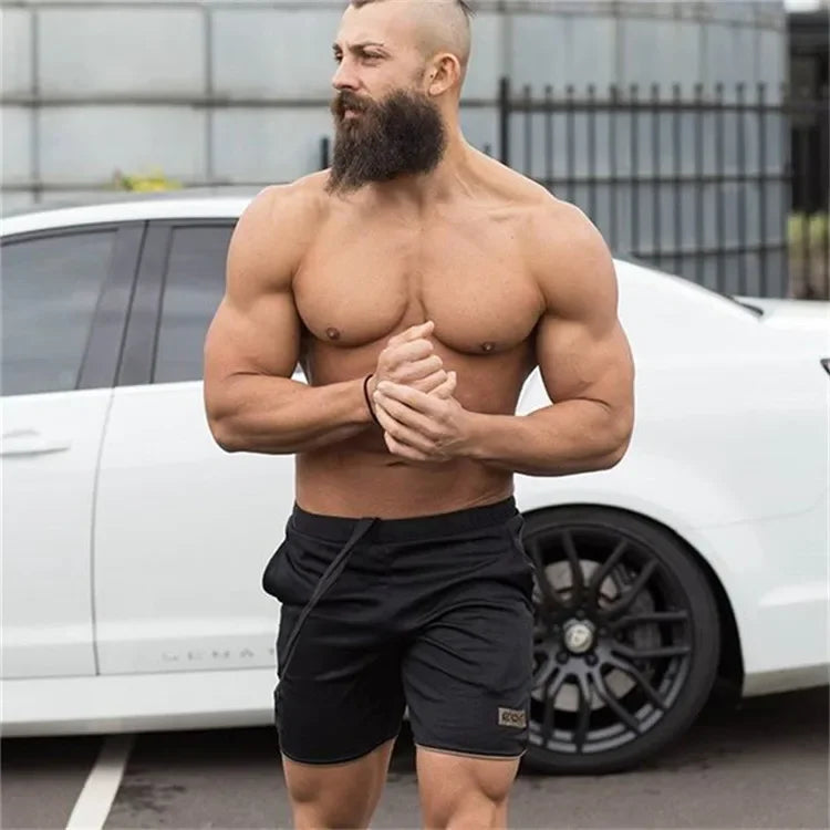 Summer Running Shorts Men Jogging Fitness beach Shorts Quick Dry Gym basketball pants Sports mesh Short Pants men's sweatpants