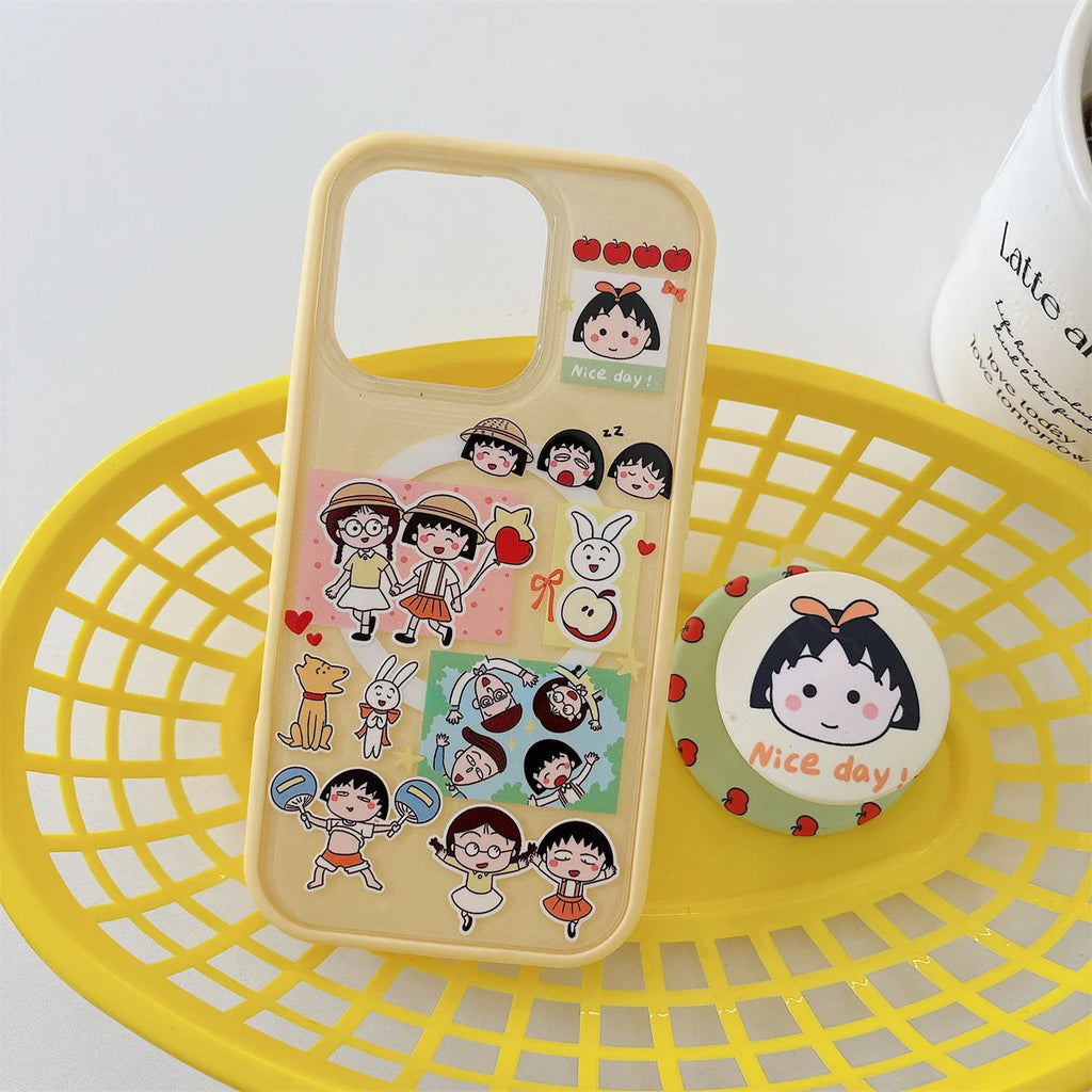 Phone Case For iPhone 16 15 14 13 Pro Max New Cute Cartoon Fashion Girls fundas Protective cover iphone 15 case