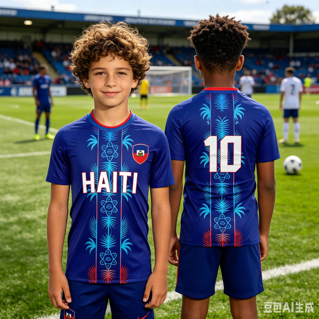 2026 Haiti National Team Jersey 3D T-Shirt,Number Football  Soccer Shirt for Summer T-Shirts for Kid/Adlut