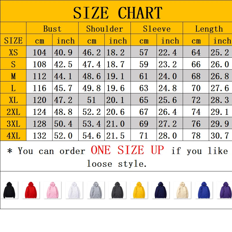 Printed Hoodies for Men Casual Long Sleeve Hooded Sweatshirts Hip Hop Harajuku Hoodie Y2k Men Tops Hoodies Unisex