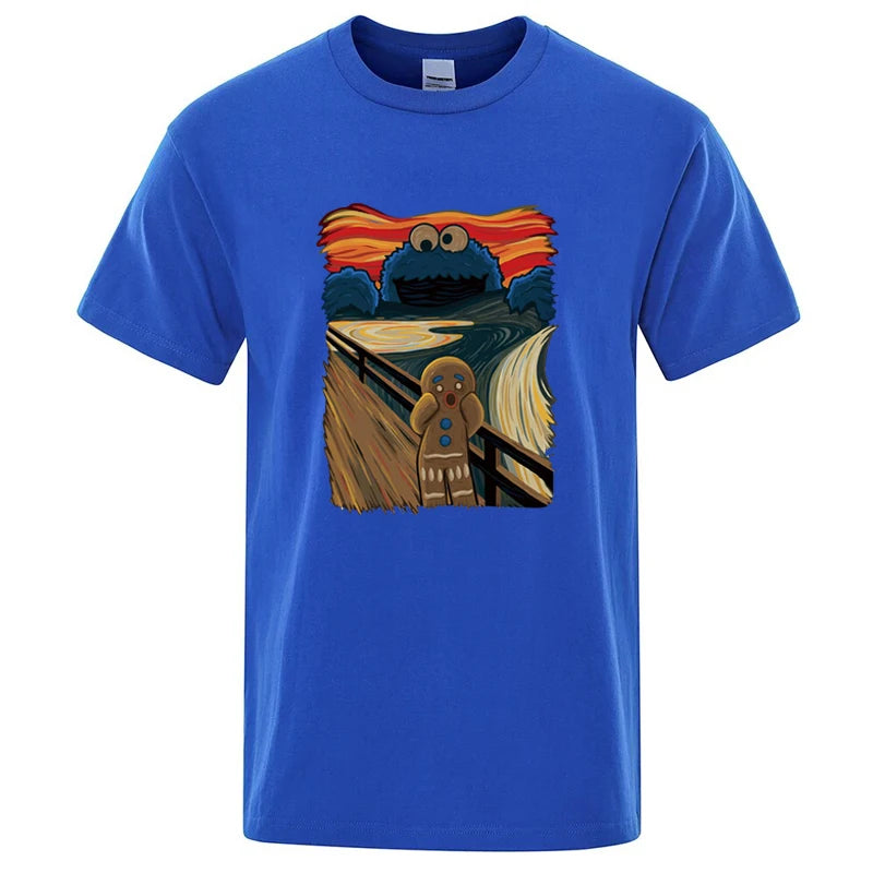 2026NEW  Men's High Quality T-shirt 100% Cotton Short Sleeve Print Casual Loose Men T Shirt O-neck Male T-shirt Male Tees Y2K