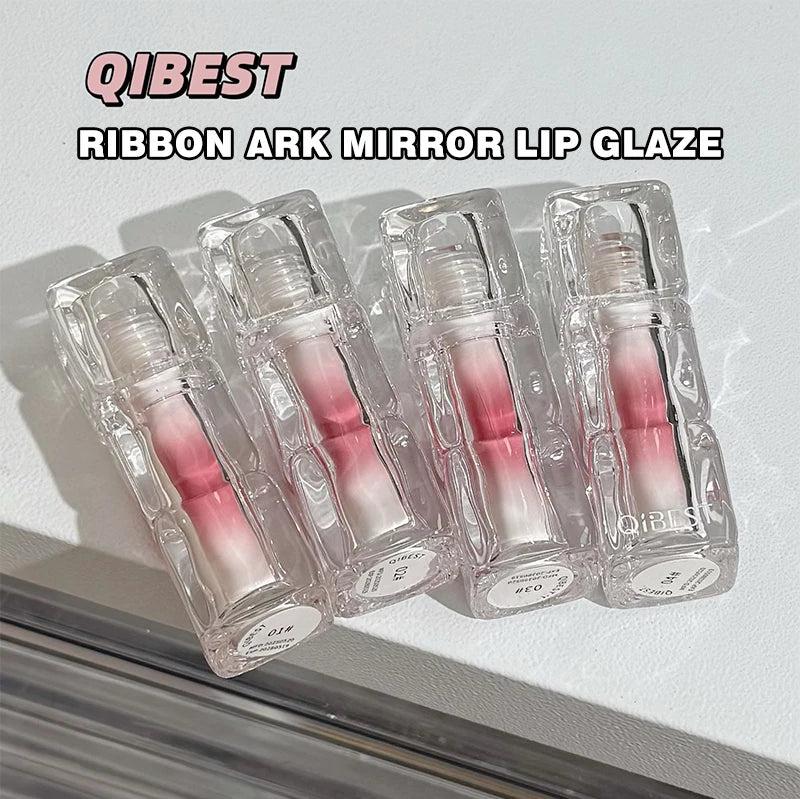 QIBEST Beauty Juice Lip Glaze Gummy Jelly Mirror Water Gloss Lip Glaze Female Affordable Lipstick Lipgloss Tint Korean Cosmetics