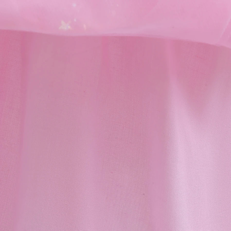 Girls Princess Pink Dress Children Rapunzel Pink Clothing Girls Spring Autumn and Winter Velvet Dress Kids Stage Performs Clothe