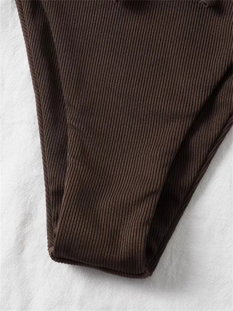 2024 Sexy Bikini Women Low waist Swimsuit Female Solid Brazilian Bikinis Set 2 Pieces Swimming Beach Bathing Suit New Beachwear