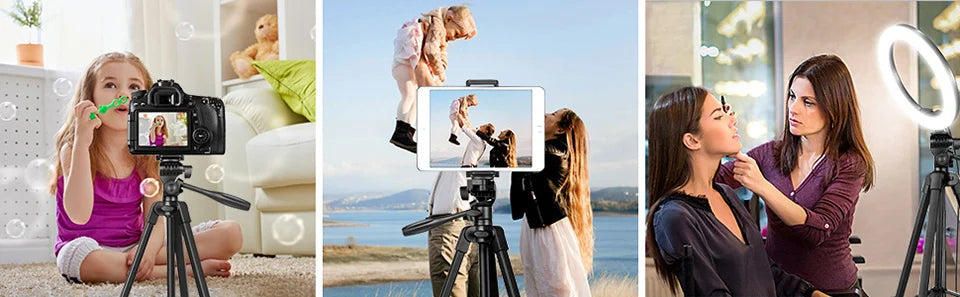 DSLR Tripod Cellphone Tripods For Phone Tripod For Mobile Tripie For Cell Phone Portable Stand Holder Selfie Picture with Gift