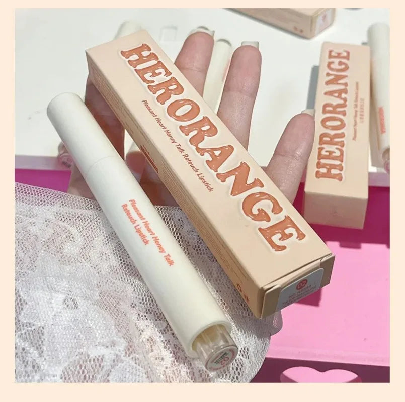 Mirror Glass Solid Lip Glaze moisturizing Heart Shape Water Light Lipstick Pen Jelly Lip Gloss Korean Tint Makeup Girl Cosmetics