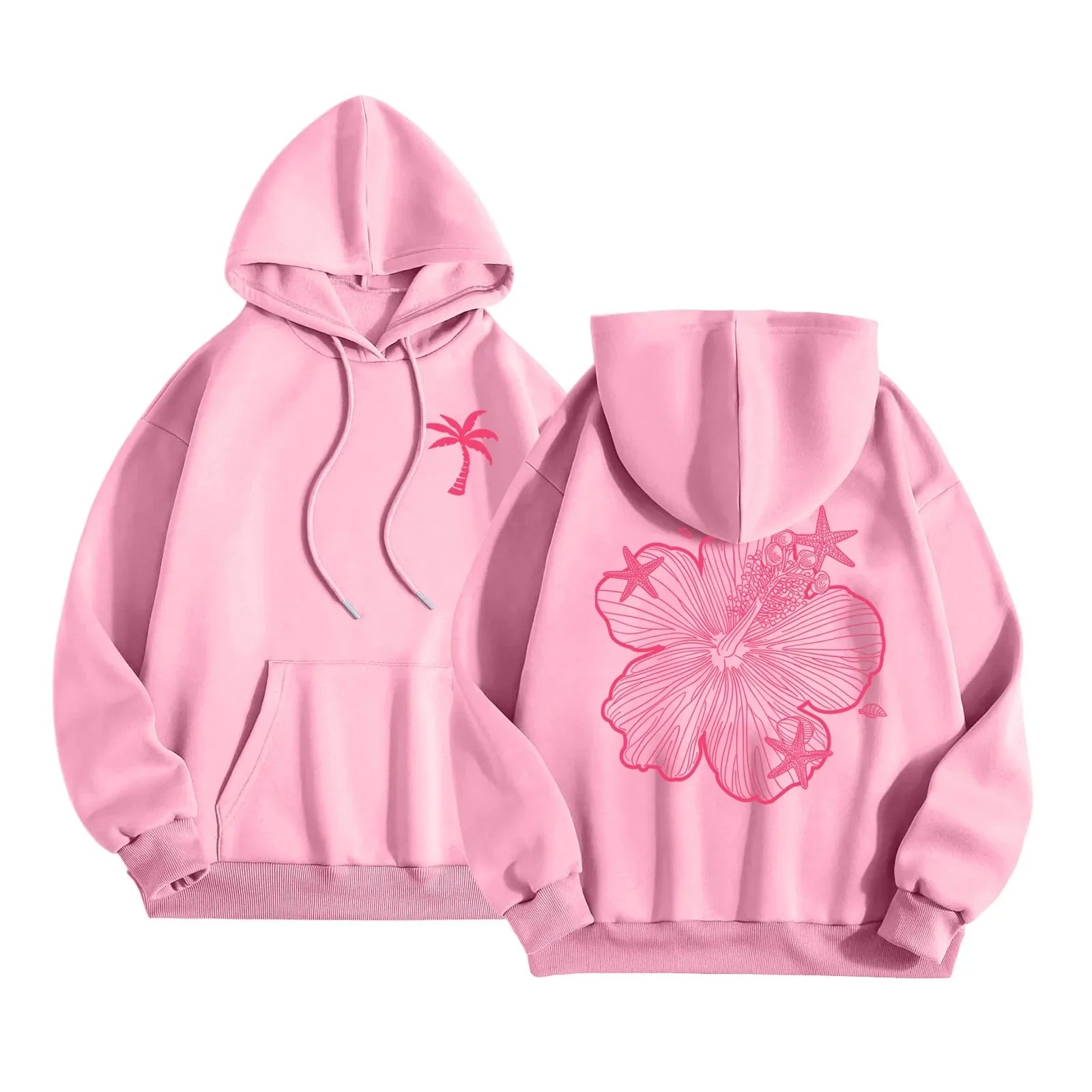 Hoodies for Women Women Hoodie Hooded Sweatshirt Casual Long Sleeve Pullover Loose Autumn Sweatshirt Long Sweatshirts Retro